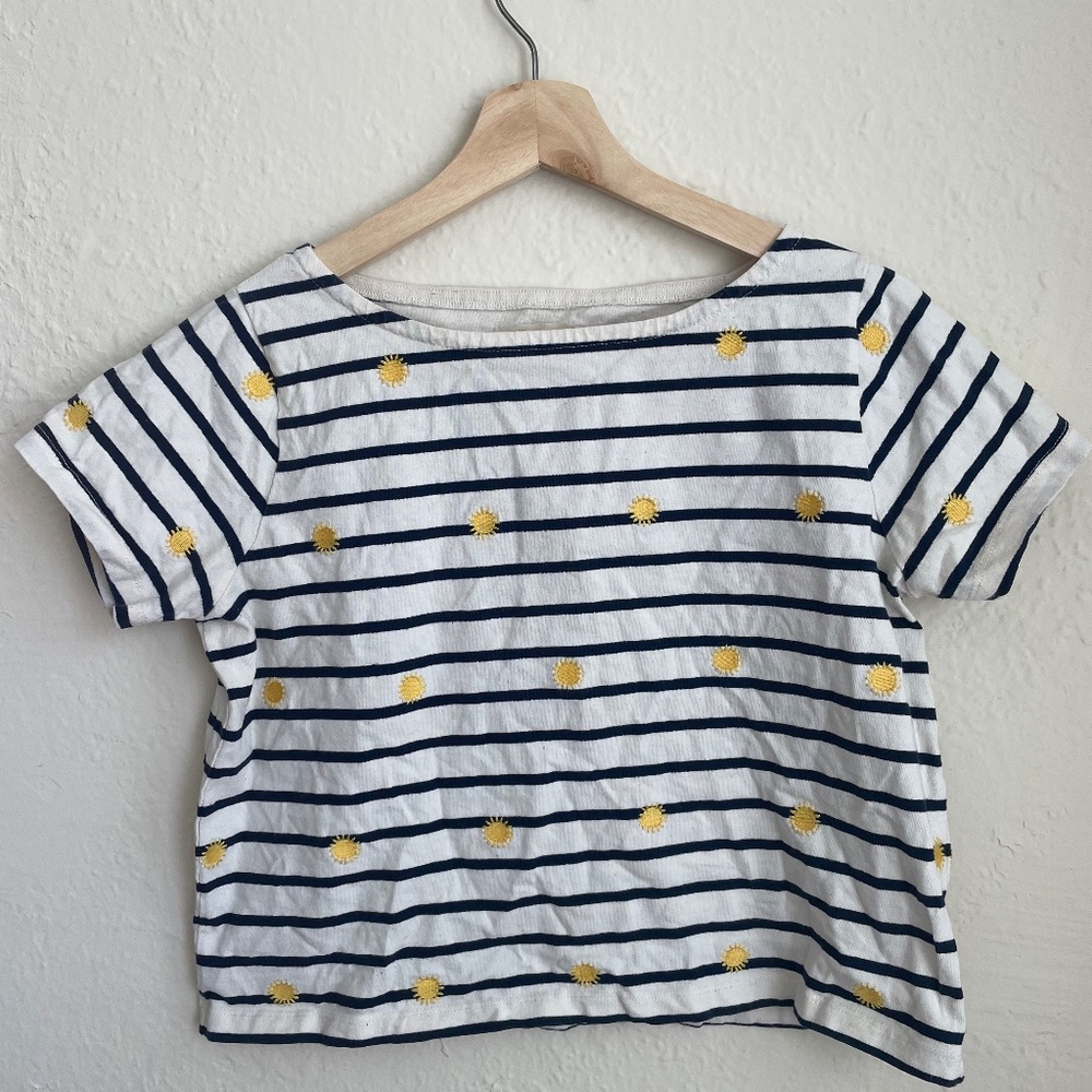 Madewell Sun & Stripes Crop Top
